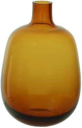 Vaso Decorativo Vidro Ambar 30cm