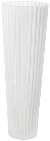 Vaso Decorativo Vidro Transparente Fosco 40cm