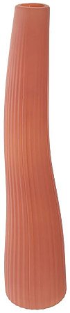 Vaso Decorativo Vidro Terracota 45cm