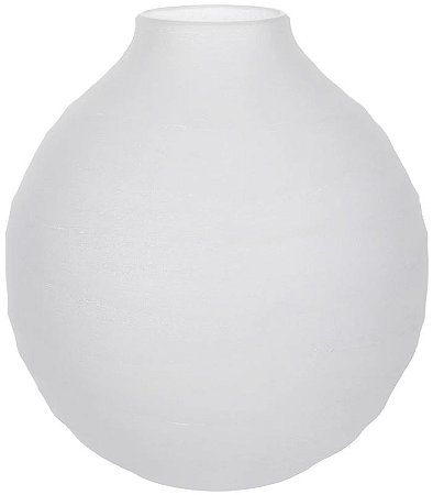 Vaso Decorativo Vidro Transparente Fosco 21cm