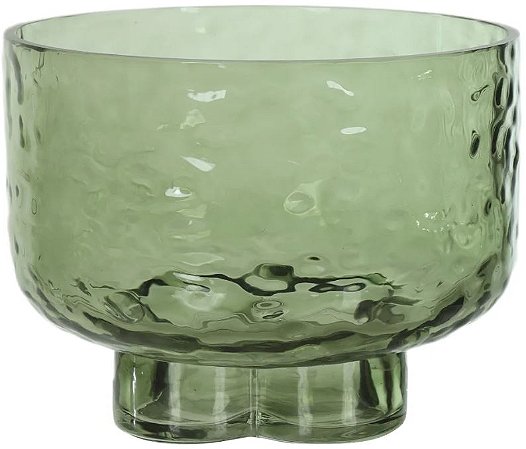 Vaso Decorativo Vidro Verde 14cm