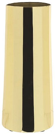 Vaso Decorativo Aco Inox Dourado 23cm