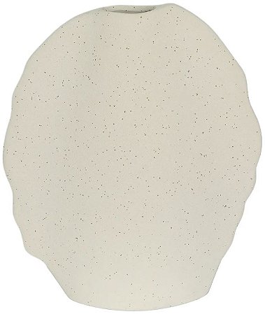 Vaso Decorativo Ceramica Organico Off White 29,7cm