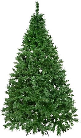 Planta Artificial Arvore Natal New Michigan 670 Tips C/Base Metal Verde 1.8m