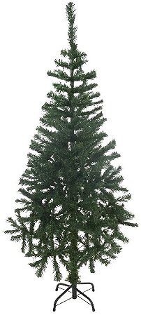 Planta Artificial Arvore Natal 350 Tips C/Base Metal Verde 1.5m