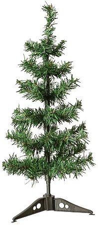 Árvore De Natal Tradicional. 45 Tips C/Base Plastico Verde 45cm