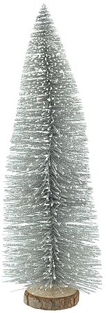Planta Artificial Mini Arvore Natal Prata 30cm