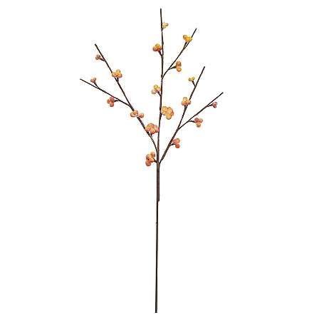 Planta Artificial Galho Sementes X18 (amarelo outono) 1,08m