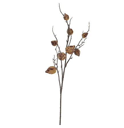 Planta Artificial Galho Sementes X10 (vermelho outono) 98cm