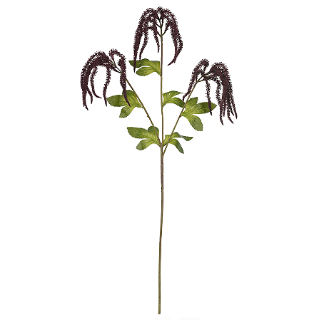 Planta Artificial Galho Rabo De Raposa (marsala) 75cm