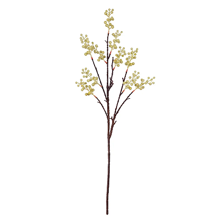 Planta Artificial Galho Berry C/Coat X187 (amarelo) 70cm