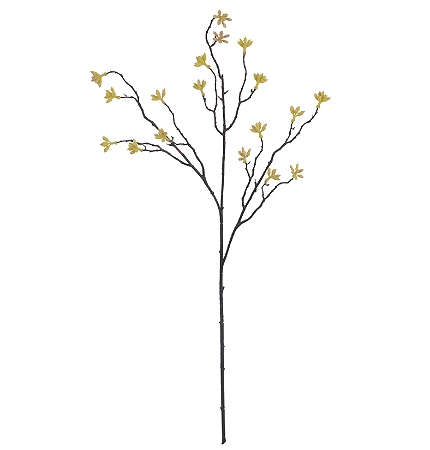 Planta Artificial Galho Semente X18 (creme outono) 75cm