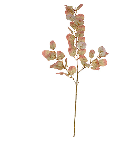 Planta Artificial Galho Eucalipto X38 (laranja) 86cm