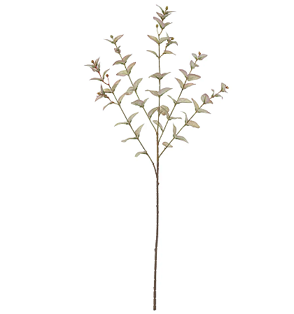 Planta Artificial Galho Eucalipto Real Toque X73 (verde menta) 90cm
