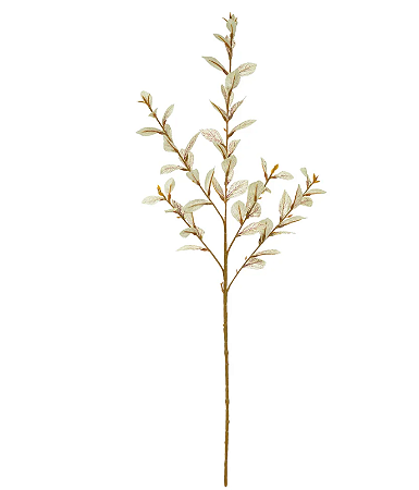 Planta Artificial Galho Folha X57 (creme) 82cm