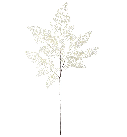 Planta Artificial Galho Avenquinha Aramado C/Print PLT X5 (off white) 90cm