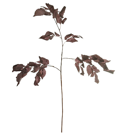 Planta Artificial Galho Folha C/Coat X51 (marrom outono) 1m