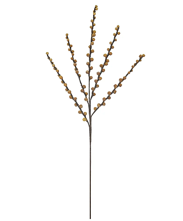 Planta Artificial Galho Sementes X100 (amarelo outono) 1,06m