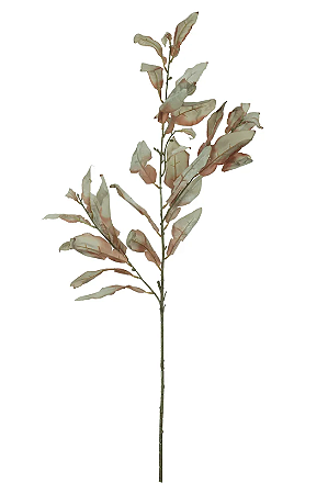 Planta Artificial Galho Folha X39 (verde menta) 97cm