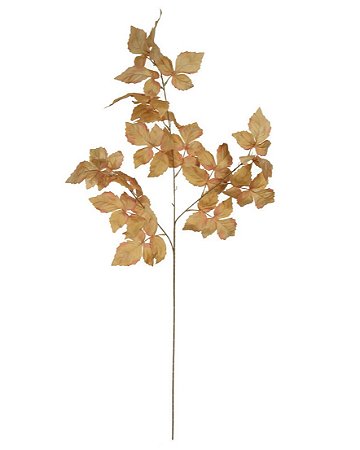 Planta Artificial Galho Folha X18 (caramelo) 94cm