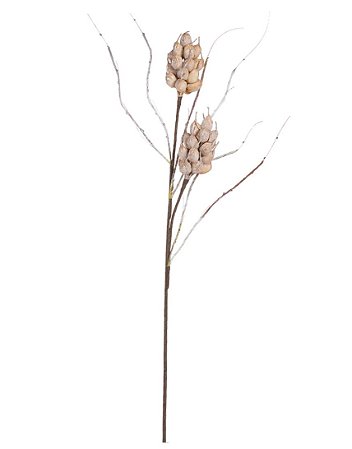 Planta Artificial Galho Sementes X40 (ocre) 92cm