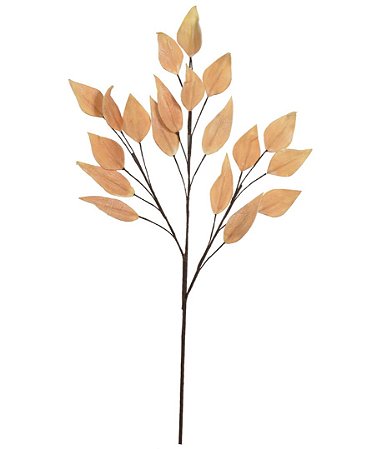 Planta Artificial Galho Folha Eva X20 (ocre) 1m