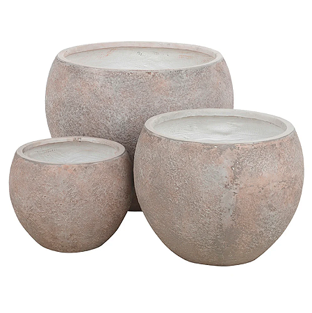 Vaso Fibrocimento C/3 UNI (marmore) 41cm