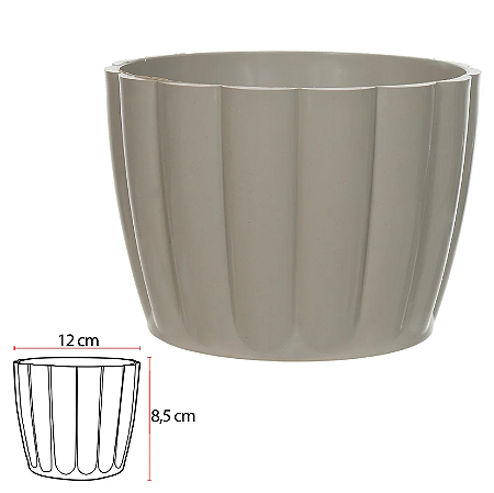 Vaso Moranga Polipropileno (cinza) 8,5X12cm