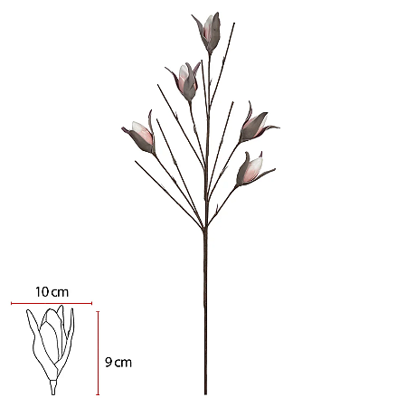 Planta Artificial Haster Lirio Eva X5 (rosa outono) 1,12m