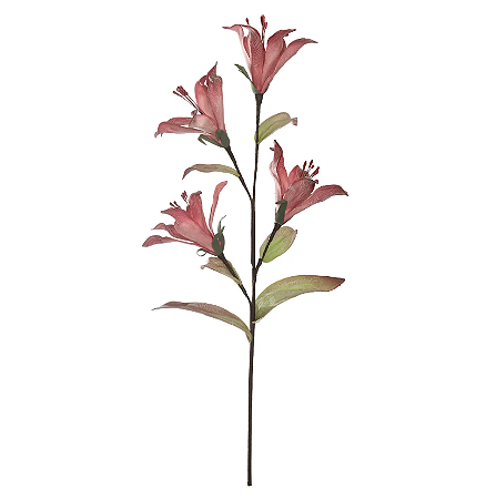 Planta Artificial Haster Lirio Eva X4 (rosa) 97cm