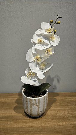 Arrando 1 Orquidea Vaso Bege
