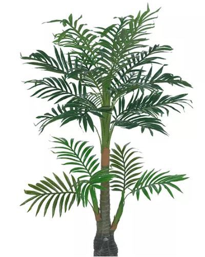 Planta Árvore Artificial Palmeira 2 Galhos Real Toque Verde 1,5m