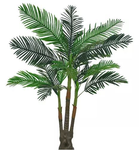 Planta Árvore Artificial Palmeira Real Toque Verde 2,08m