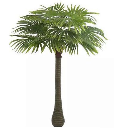 Planta Artificial Árvore Palmeira Leque Verde 1,9m