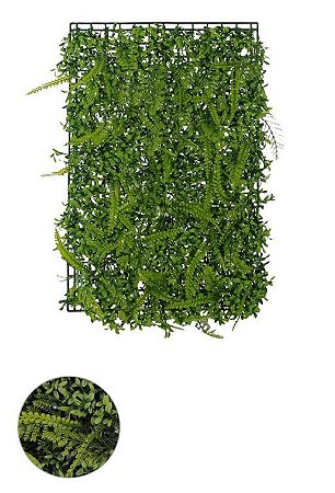 Folhagem Grama Artificial Placa Verde 40x60cm Mod1
