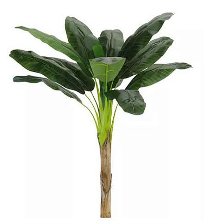 Planta Artificial Árvore Bananeira Real Toque Verde 1,6m