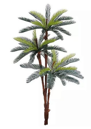 Árvore Artificial Palmeira Cycas Verde 1,77m