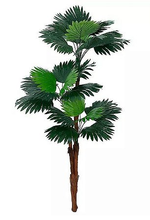 Planta Árvore Artificial Palmeira Leque Verde 1,77m
