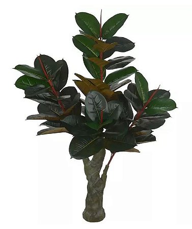 Planta Árvore Artificial Ficus Elástica Verde 1,5m