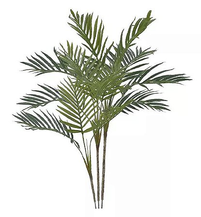 Planta Árvore Artificial Palmeira Areca Real Toque Verde 90cm