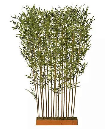 Planta Árvore Artificial Canteiro Bambu Real Toque Verde 1,9m