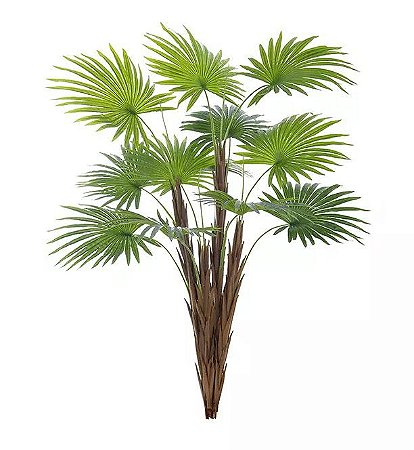 Planta Árvore Artificial Palmeira Leque Real Toque Verde 1,7m