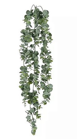 Folhagem Artificial Eucalipto Pendente Verde 77cm