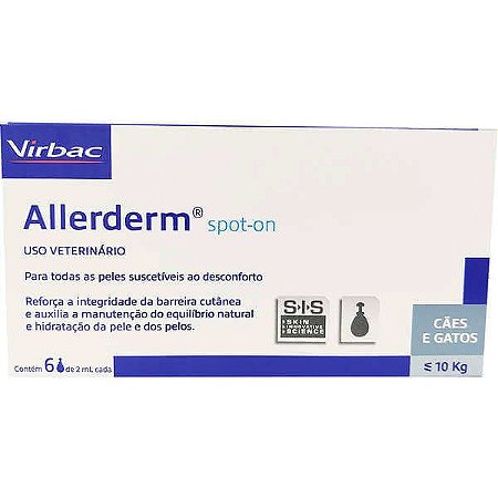 FAR-ALLERDERM SPOT ON 2 ml C/6 COMP VIRBAC
