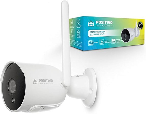 Smart Câmera Externa Wi-Fi Positivo Casa Inteligente