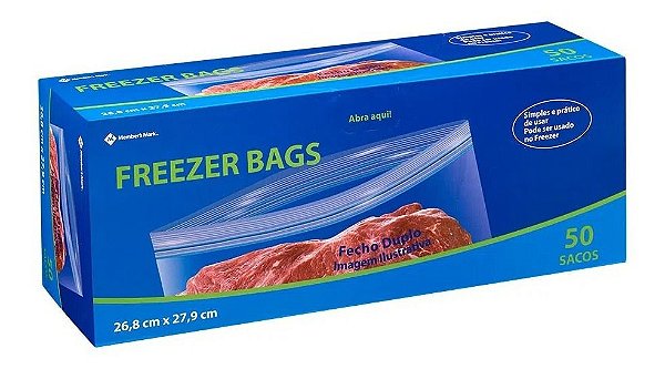 Bags Para Freezer - 50 Sacos Grandes - Member's Mark