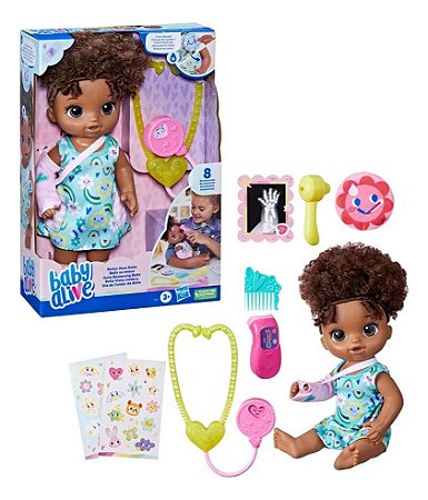 Boneca Bebê com Acessórios - Baby Alive - Hora do Suco - Vestido