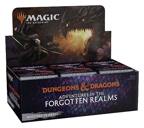 Caixa de Booster - Dungeons and Dragons: Adventures in the Forgotten Realms - Booster de Draft