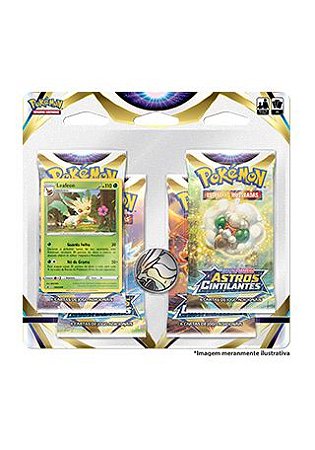 Blister Quadruplo Leafeon Pokémon Espada e Escudo 9 - Astros Cintilantes