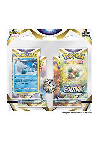 Blister Quadruplo Glaceon Pokémon Espada e Escudo 9 - Astros Cintilantes